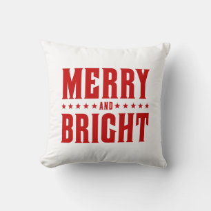 Coussin Joyeuse et brillante Letterpress Style No. 507