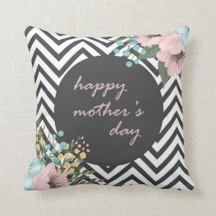 Coussin Joyeuse fête des mères florales  Lancer l'oreill