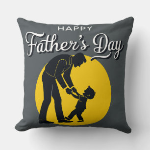 Coussin Joyeuse Fête des Pères Enseignant à Mon Fils à Mar