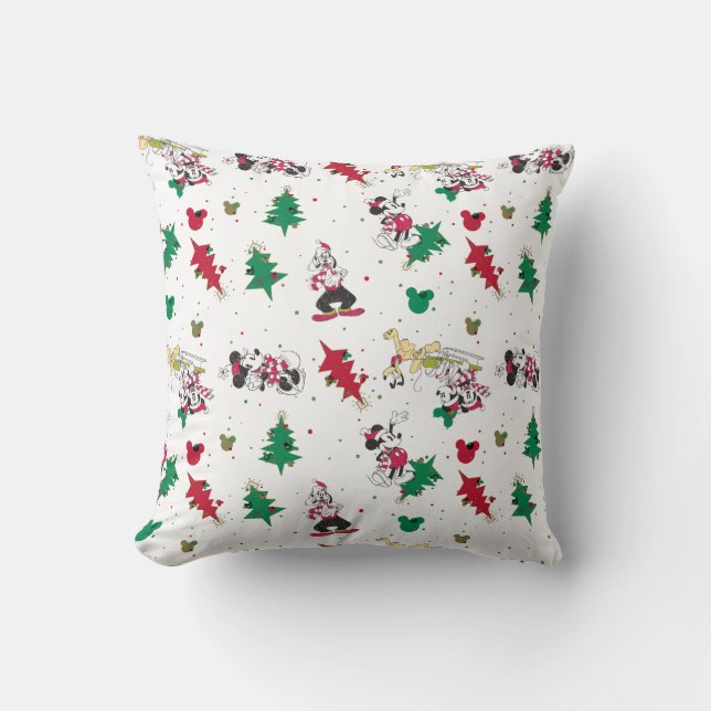 Coussin Joyeuses fêtes | Christmas Mickey Souris & Amis (Recto)