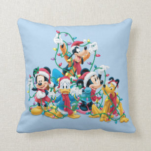 Coussin Joyeuses Fêtes   Mickey & ses amis