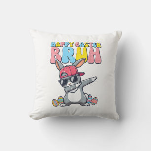 Coussin Joyeuses Pâques Bruh Lapin Dab Lapin Danse Garçons