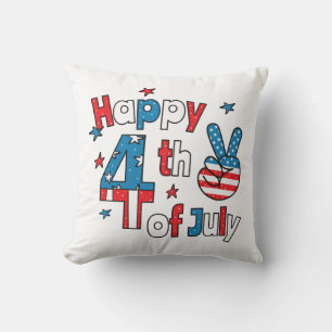 Coussin Joyeux 4 juillet Jour de l'Indépendance