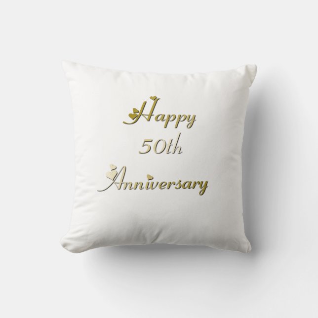 Coussin Joyeux 50e anniversaire Gold Police (Recto)