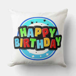 Coussin Joyeux Anniversaire 