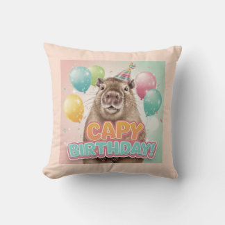 Coussin Joyeux Anniversaire Capy!