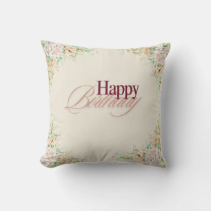 Coussin "Joyeux anniversaire - Une journée pour vous céléb