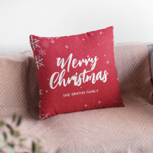 Joyeux Arrière - plan rouge Noël avec des flocons 