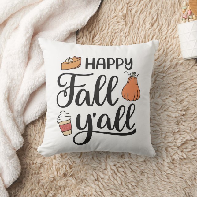 Coussin Joyeux automne Y'all (Couverture)