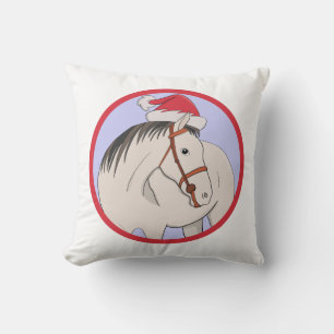 Coussin Joyeux Cheval de Noël
