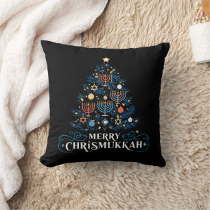 Coussin Joyeux Chrismukkah Fête juive Hanukkah