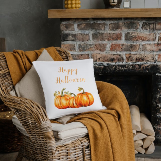 Coussin Joyeux Citrouilles d'Halloween (Créateur téléchargé)