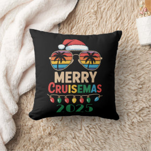 Coussin Joyeux Cruisemas 2025 Croisière de Noël personnali