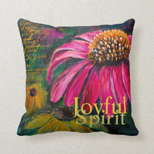 Coussin joyeux de Coneflower d'esprit