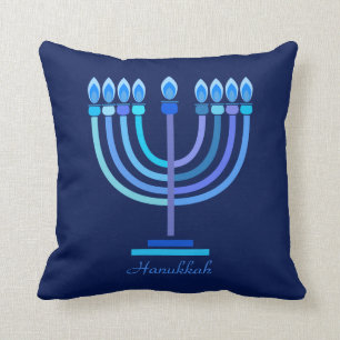 Coussin Joyeux décor de la fête de Hanoukka en mandala b