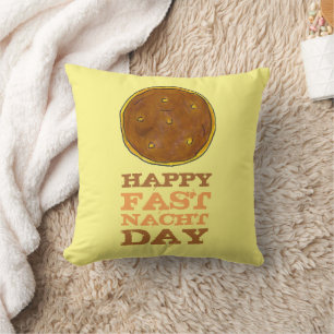 Coussin Joyeux Fasnacht Fastnacht Day Pâques Lent Donut