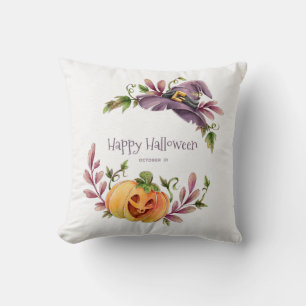 Coussin Joyeux feuillage d'automne Halloween