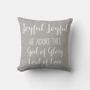 Coussin Joyeux Joyeux Nous adorons L'Oreiller Throw
