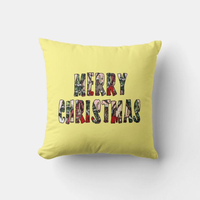 Coussin Joyeux Noël (Recto)