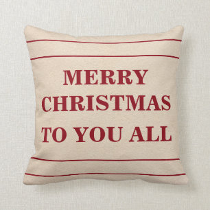 Coussin Joyeux Noël à vous tout