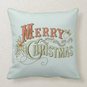 Coussin Joyeux Noël Fancy Texte Design 2