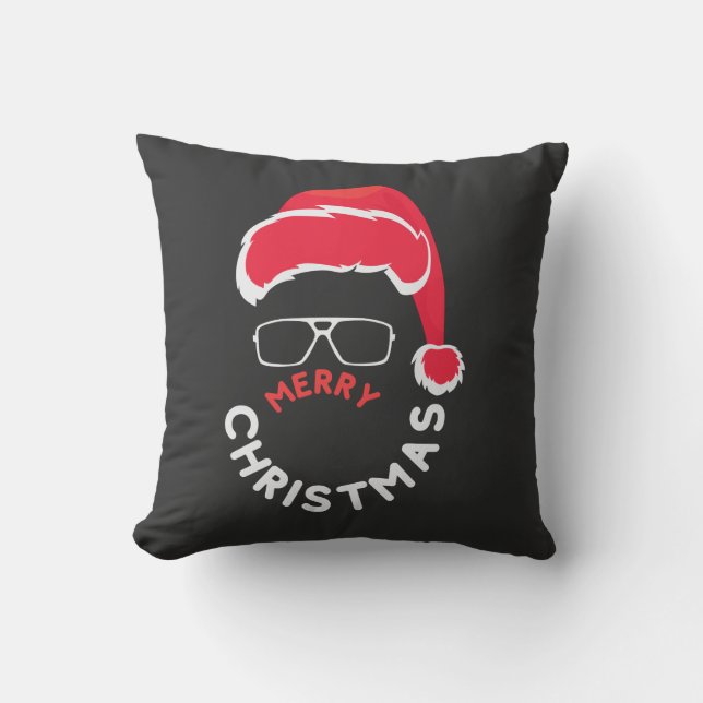 Coussin Joyeux Noël, Joyeux et lumineux (Recto)