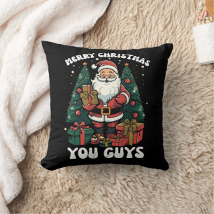 Coussin Joyeux Noël les gars Père Noël