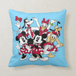 Coussin Joyeux Noël   Mickey & Friends Vacances Joyeuses
