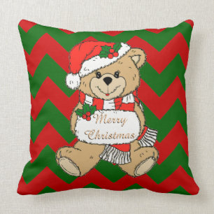 Coussin Joyeux Noël mignonne Nourriture de l'ours de Noël