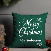 Joyeux Noël Nom personnalisé Holly Berries