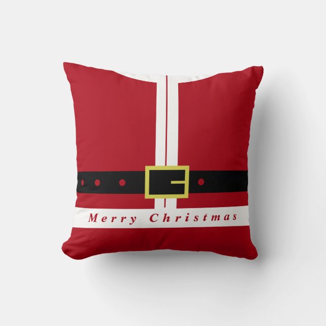 Coussin Joyeux Noël - Père Noël - (Recto)