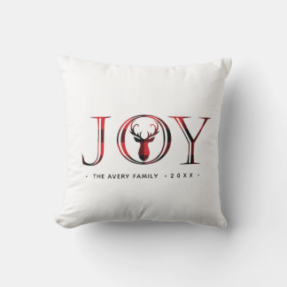Coussin Joyeux Noël personnalisé Plaid