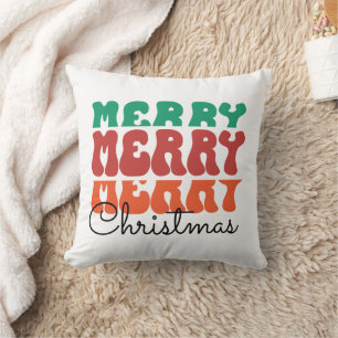 Coussin Joyeux Noël Retro