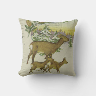 Coussin Joyeux Noël rétro Vintage décoratif