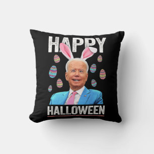 Coussin Joyeux Oeufs Biden Bunny Halloween Fun Biden Pour 