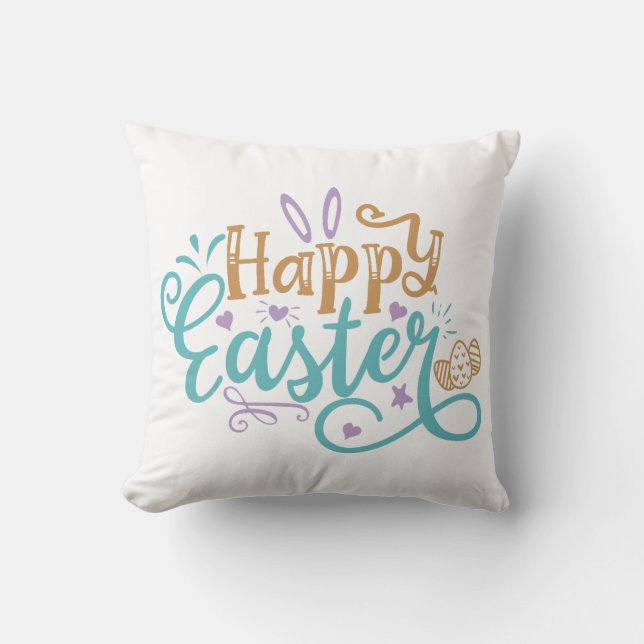 Coussin Joyeux Pâques (Recto)