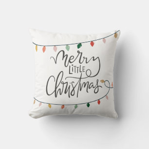 Coussin Joyeux petit feu de Noël Jeter l'oreiller