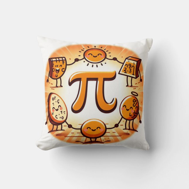 Coussin Joyeux pi jour 3.14 (Recto)