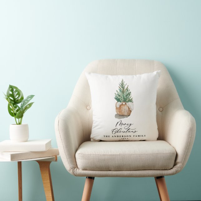Coussin Joyeux sapin moelleux de Noël (Chaise)