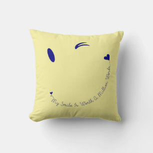 Coussin Joyeux sourire facial