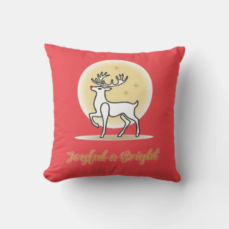 Coussin Joyful & Bright Christmas Reindeer