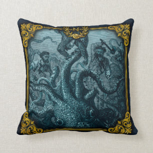 Coussin Jules Verne 20000 Leagues Jetez l'oreiller 3