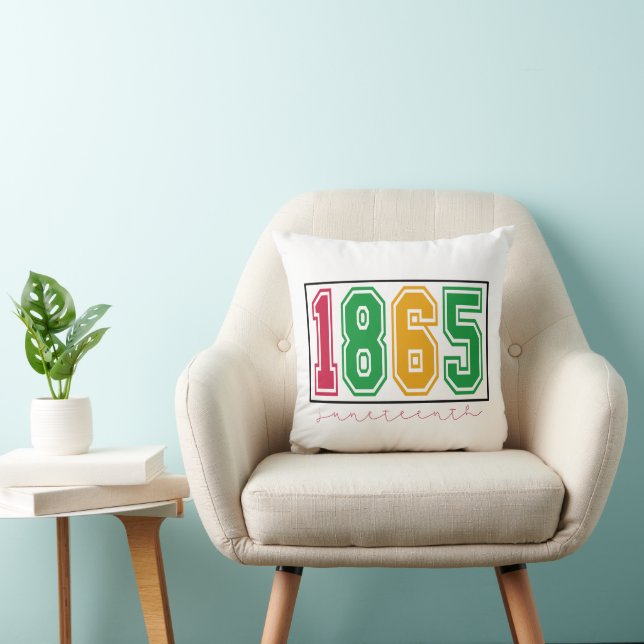Coussin Juneteenth - Histoire des Noirs  (Chaise)