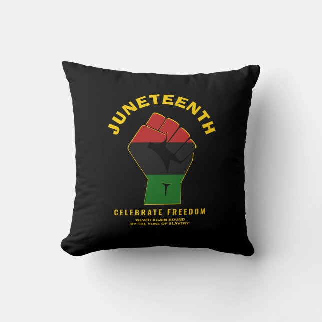 Coussin JUNETEENTH Personnalisée Célèbre la liberté (Recto)