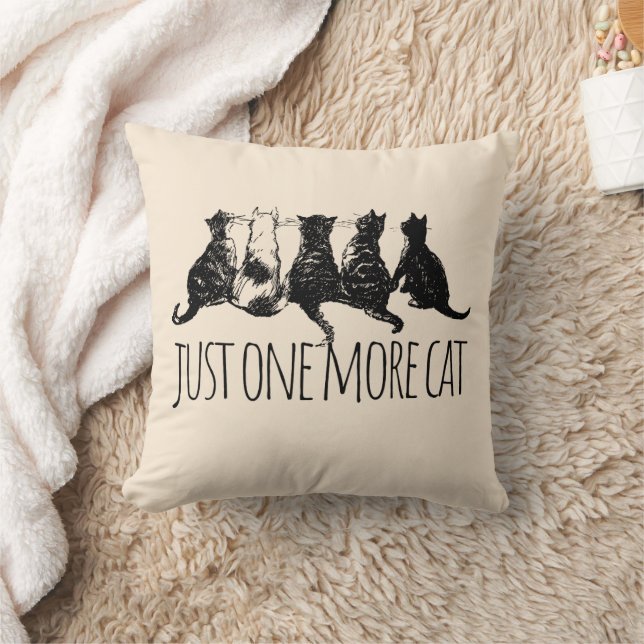 Coussin Just One More Cat Parent (Couverture)
