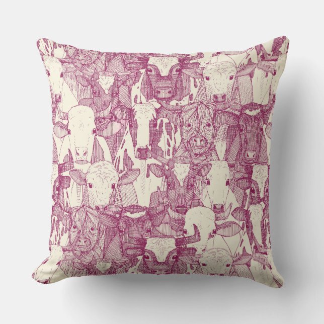 Coussin just ox cherry pearl (Recto)