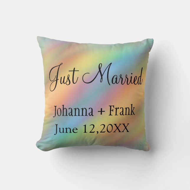 Coussin Juste marié Rainbow (Recto)