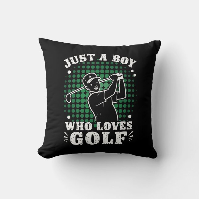 Coussin Juste un Garçon qui aime Golf Club Golfing (Recto)