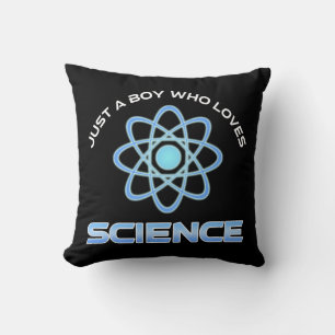 Coussin Juste un garçon qui aime la science
