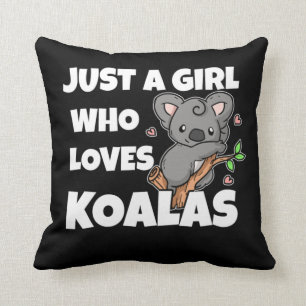 Coussin Juste Une Fille Qui Aime Koalas Koala Costume Ours